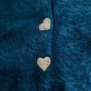 NWOT Zara Cozy teal/blue sweater